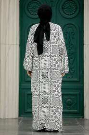  Patterned Hijab For Women Dual Suit 50042DSN10 - 2