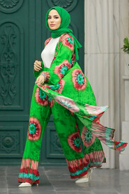  Patterned Hijab For Women Dual Suit 50042DSN11 - 1