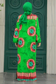  Patterned Hijab For Women Dual Suit 50042DSN11 - 3