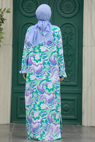  Patterned Hijab For Women Dual Suit 50042DSN13 - 3