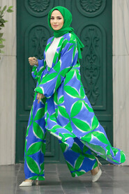  Patterned Hijab For Women Dual Suit 50042DSN14 - 1