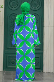  Patterned Hijab For Women Dual Suit 50042DSN14 - 3