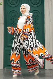  Patterned Hijab For Women Dual Suit 50042DSN15 - 1