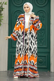  Patterned Hijab For Women Dual Suit 50042DSN15 - 3