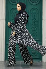  Patterned Hijab For Women Dual Suit 50042DSN17 - 1