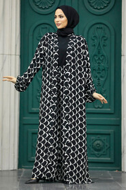  Patterned Hijab For Women Dual Suit 50042DSN17 - 2