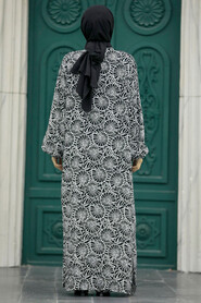  Patterned Hijab For Women Dual Suit 50042DSN18 - 3