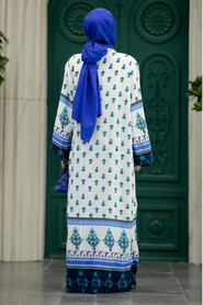 Patterned Hijab For Women Dual Suit 50042DSN2 - 3