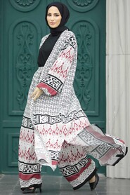  Patterned Hijab For Women Dual Suit 50042DSN20 - 1
