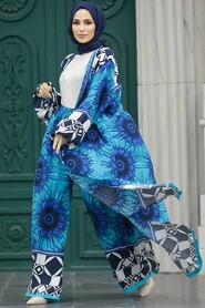  Patterned Hijab For Women Dual Suit 50042DSN22 - 1