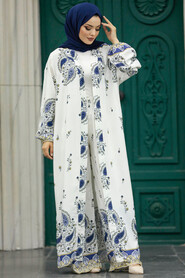  Patterned Hijab For Women Dual Suit 50042DSN23 - 1