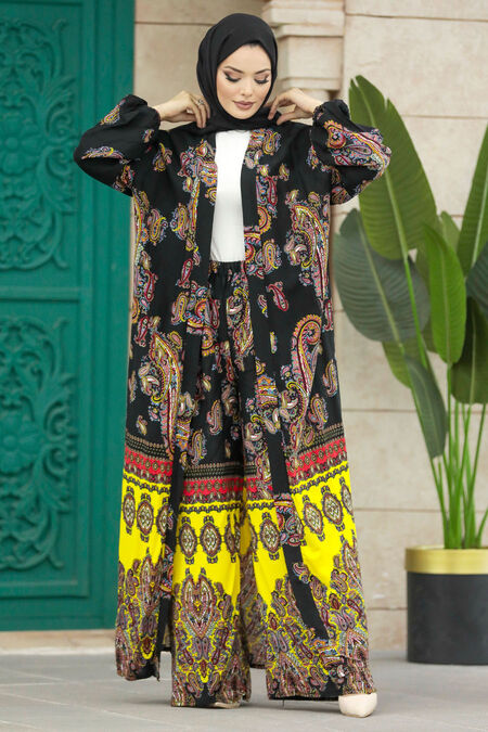  Patterned Hijab For Women Dual Suit 50042DSN26 - NEVA STYLE