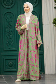  Patterned Hijab For Women Dual Suit 50042DSN27 - 3
