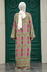  Patterned Hijab For Women Dual Suit 50042DSN27 - 4