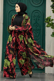  Patterned Hijab For Women Dual Suit 50042DSN3 - 1