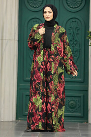  Patterned Hijab For Women Dual Suit 50042DSN3 - 2