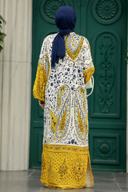  Patterned Hijab For Women Dual Suit 50042DSN4 - 3