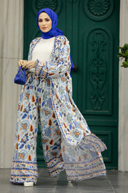  Patterned Hijab For Women Dual Suit 50042DSN5 - 1