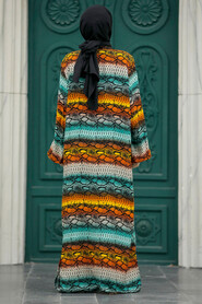  Patterned Hijab For Women Dual Suit 50042DSN6 - 3