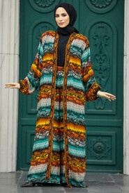  Patterned Hijab For Women Dual Suit 50042DSN6 - 2