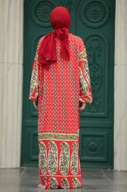  Patterned Hijab For Women Dual Suit 50042DSN7 - 3
