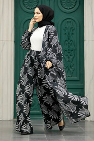  Patterned Hijab For Women Dual Suit 50042DSN9 - 1