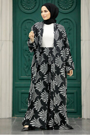  Patterned Hijab For Women Dual Suit 50042DSN9 - 2