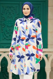  Patterned Long Sleeve Tunic 11619DSN - 1