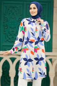  Patterned Long Sleeve Tunic 11619DSN - 2