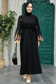  Patterned Modest Dress 12153DSN - 1