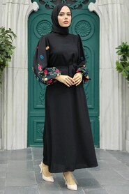  Patterned Modest Dress 12153DSN2 - 4
