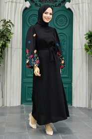  Patterned Modest Dress 12153DSN2 - 3