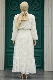  Patterned Modest Dress 1346DSN1 - 3