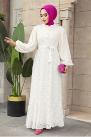  Patterned Modest Dress 1346DSN2 - 1