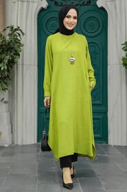  Peanut Green Muslim Tunic 2450FY - 1