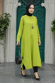  Peanut Green Muslim Tunic 2450FY - 2