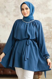  Petrol Blue High Quality Tunic 597PM - 1