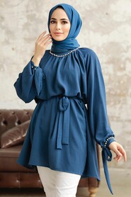  Petrol Blue High Quality Tunic 597PM - 2