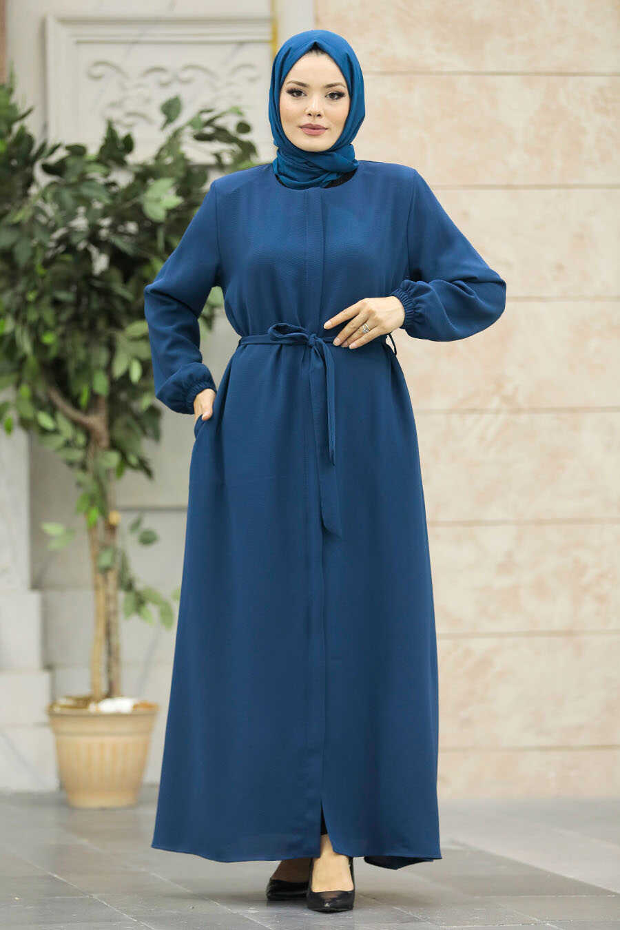 Neva Style - Petrol Blue Hijab For Women Turkish Abaya 62534PM