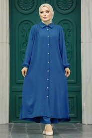  Petrol Blue Plus Size Dual Suit 10101PM 