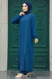  Petrol Blue Plus Size Dual Suit 30041PM - 1