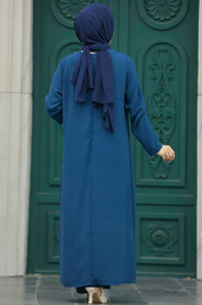  Petrol Blue Plus Size Dual Suit 30041PM - 4