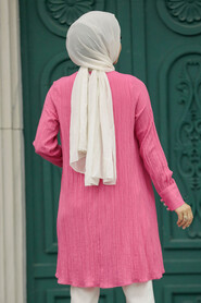  Pink Islamic Clothing Tunic 614P - 3