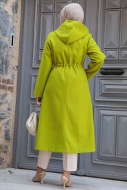  Pistachio Green Long Sleeve Coat 5947FY - 3