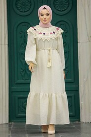  Plum Color Muslim Long Dress Style 13531MU - 2