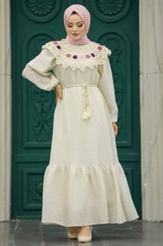  Plum Color Muslim Long Dress Style 13531MU - 3