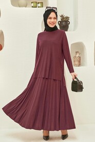  Plum Color Women Dual Suit 41258MU - 1