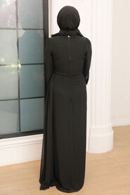  Plus Size Black Modest Wedding Dress 5711S - 6