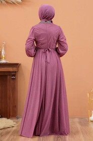  Plus Size Dusty Rose Muslim Wedding Dress 5501GK - 2