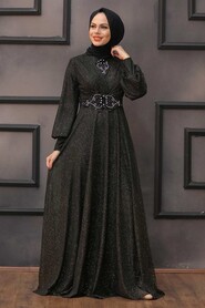  Plus Size Gold Muslim Prom Dress 50151GOLD - 1